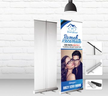 Cetak roll up banner